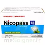 Nicopass 1,5 Mg Pastille Sans Sucre Menthe Fraîcheur Plq/96 à Seysses
