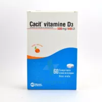 Cacit Vitamine D3 500 Mg/440 Ui, Comprimé à Sucer Ou à Croquer