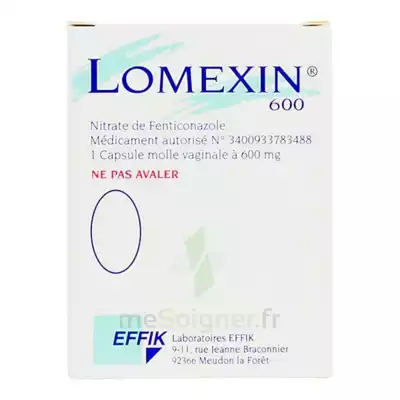 Lomexin 600 Mg Caps Molle Vaginale Plq/1 à Seysses